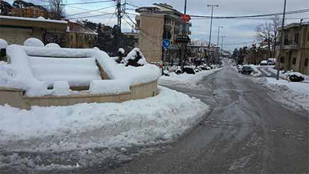Nieve en Líbano Windy abandona Líbano dejando paso al hielo